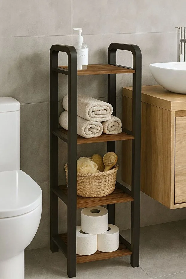 Naturen 4’lü Ahşap Banyo Düzenleyici